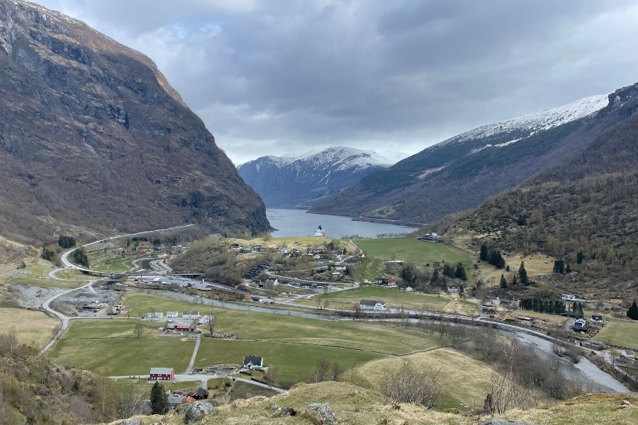 The a view over the village of Fläm.