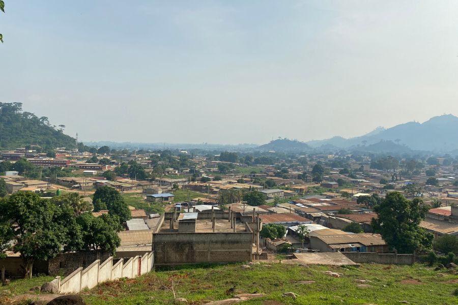 A view over the village of Man, Côte d'Ivoire